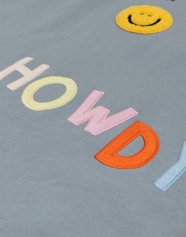 Howdy Cowgirl Boots - Callie Tunic Sweatshirt - Dusty Blue, 7 of 9