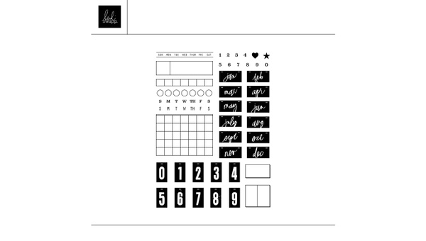 Digital Monthly Planner 6×8 Stamp Set , 1 of 1