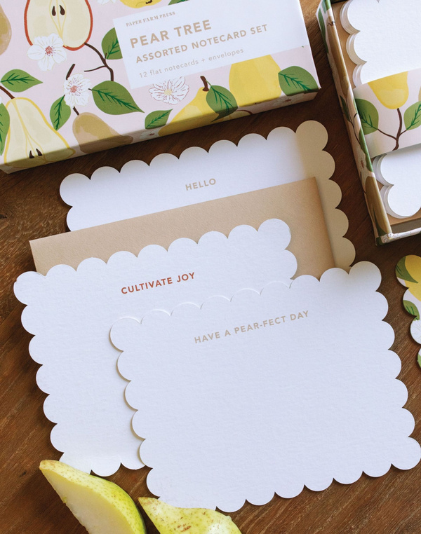 Pear Tree Assorted Notecard Set, 2 of 4