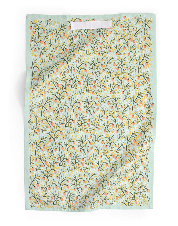Strawberry Meadow Floral Kitchen Towel, 1 of 2