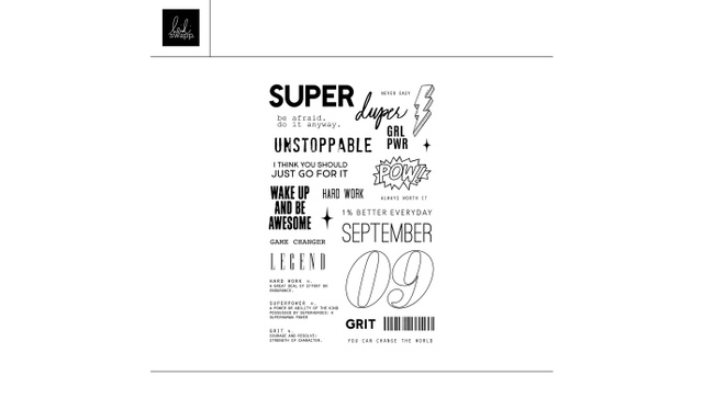 Digital 4×6 September Agenda Stamp Set, 1 of 1