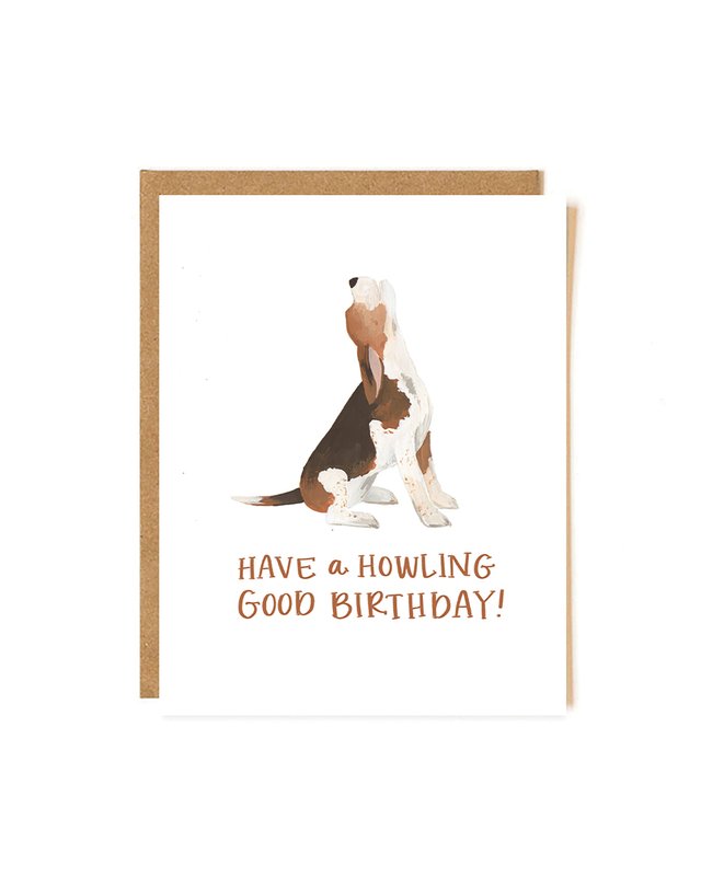 Howling Good Birthday Greeting Card, 1 of 1