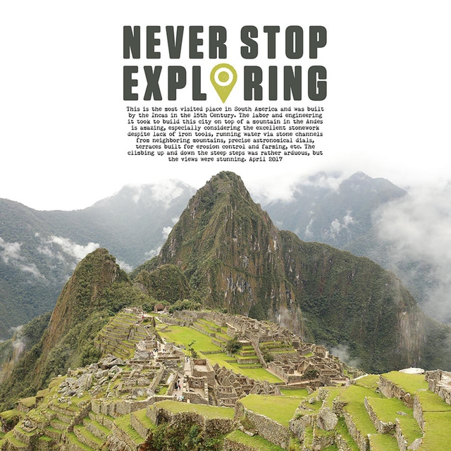Never Stop Exploring, 1 of 2