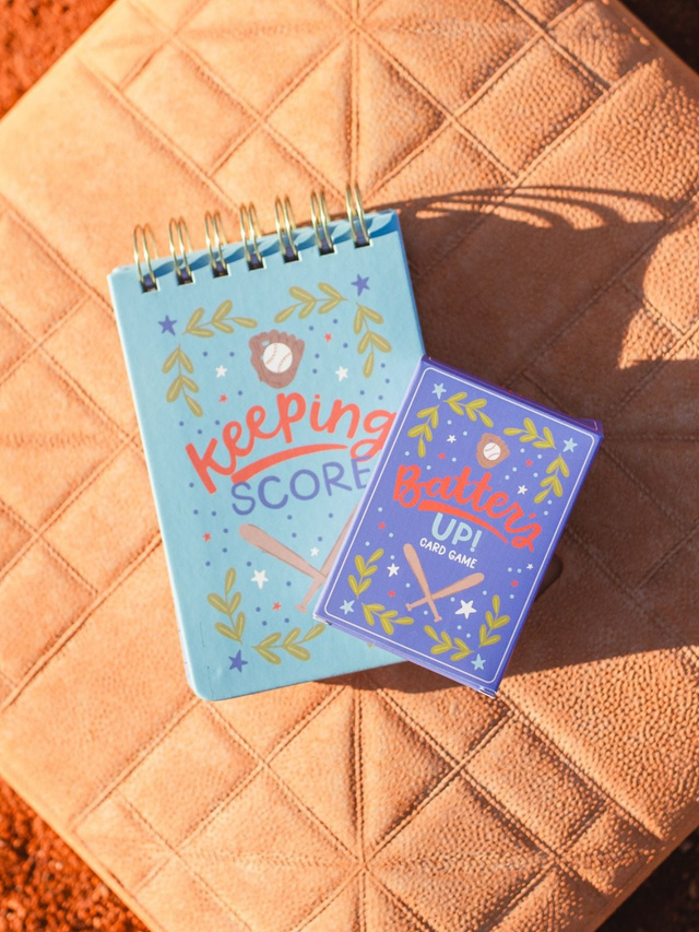 Batter's Up Card Game + Scorekeeping Notebook, 1 of 8