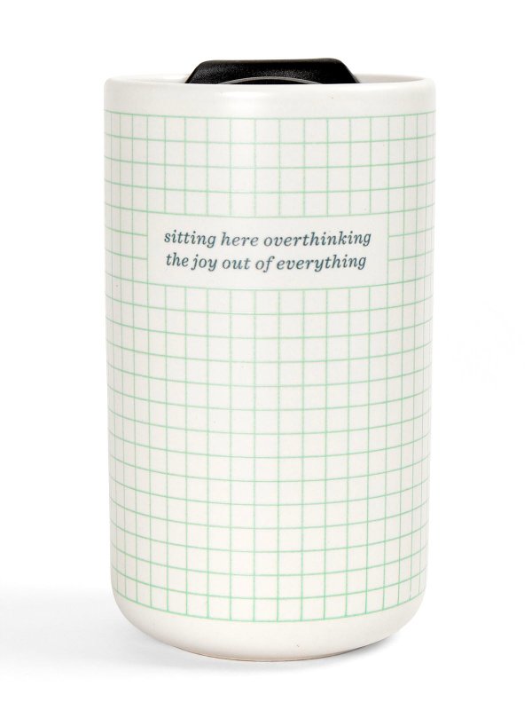 Overthinking The Joy Out of Everything 18oz Travel Coffee Mug, 1 of 1