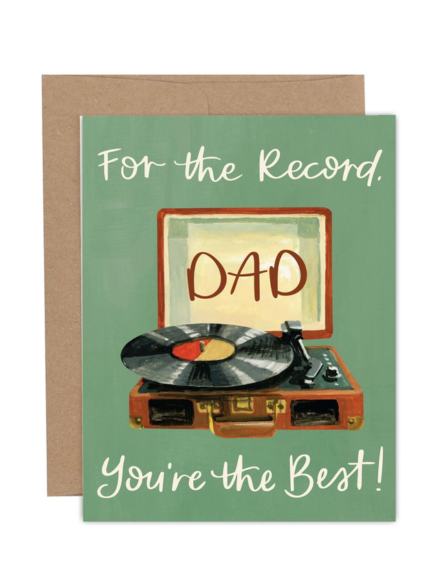 For the Record Father's Day Greeting Card, 1 of 1