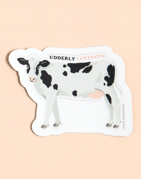 Udderly Fantastic Cow Decal Sticker, 3 of 3