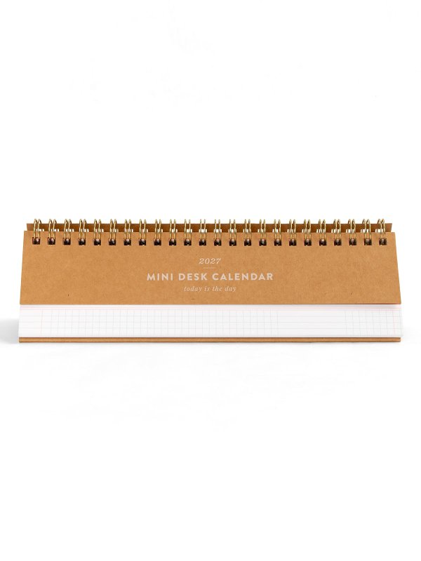 2027 Monthly Spiral Mini Desk Calendar, 1 of 7