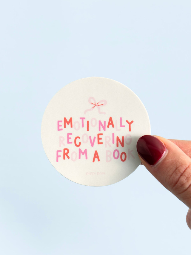 Emotionally Recovering From A Book Decal Sticker, 2 of 2