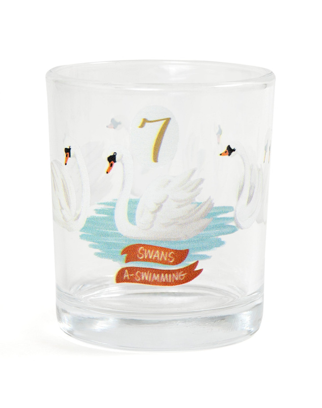 Seven Swans A-Swimming 7.5oz Short Juice Glass, 3 of 3