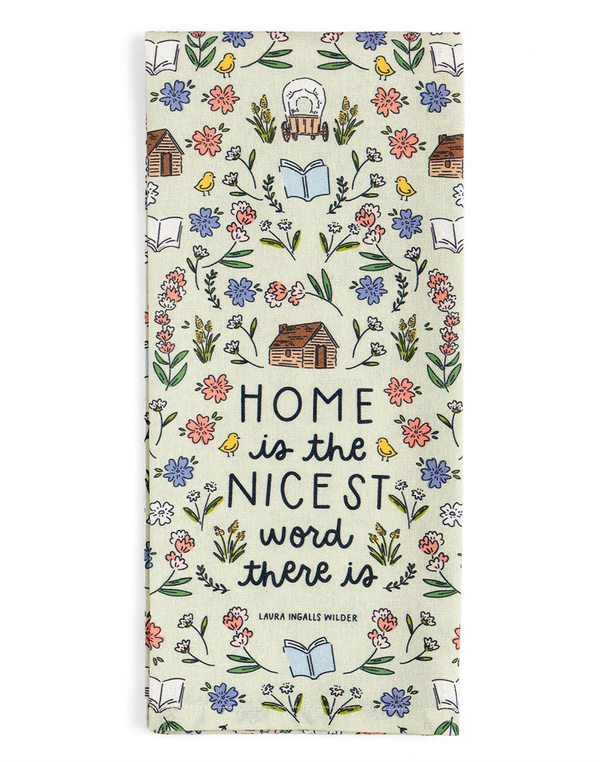Home Is The Nicest Word Little House on the Prairie Tea Towel, 3 of 3