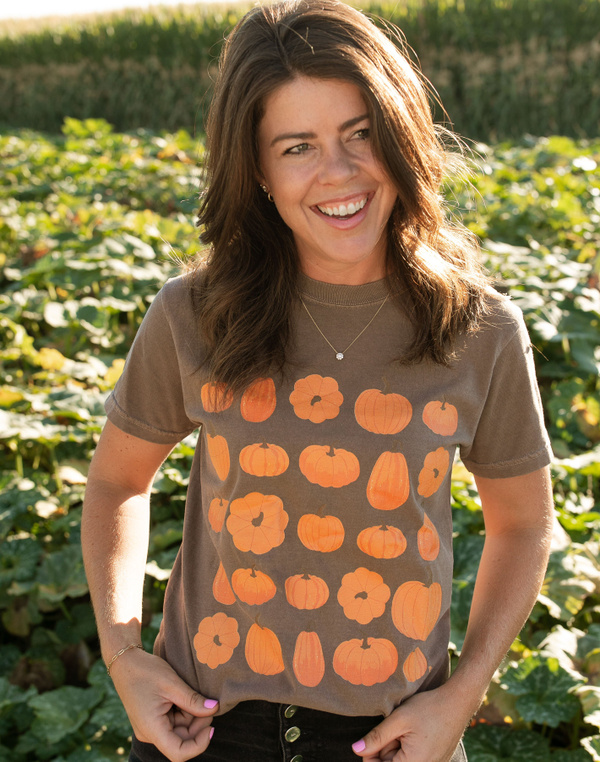 Pumpkin Patch Tee - Espresso, 1 of 3