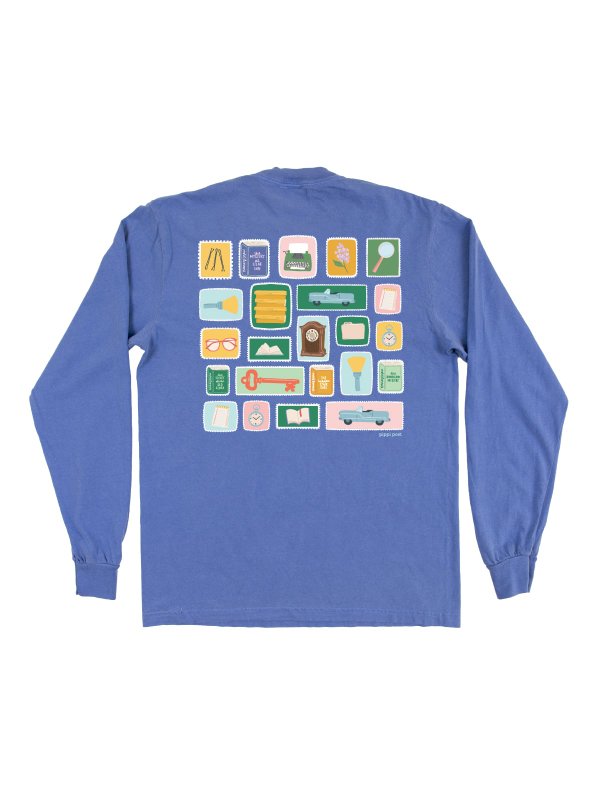 I Know Who Did It Mystery Reader Long-Sleeve Tee - Flo Blue, 5 of 6