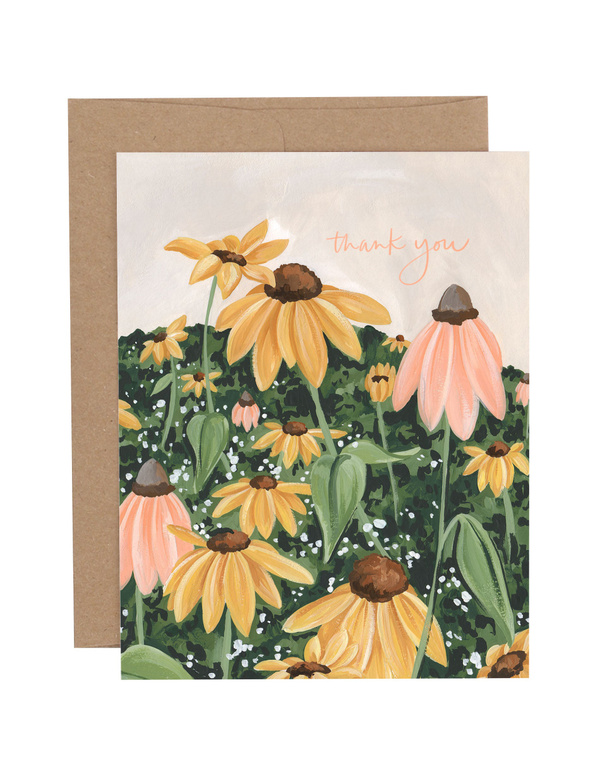 Windy Hills Thank You Greeting Card, 1 of 1