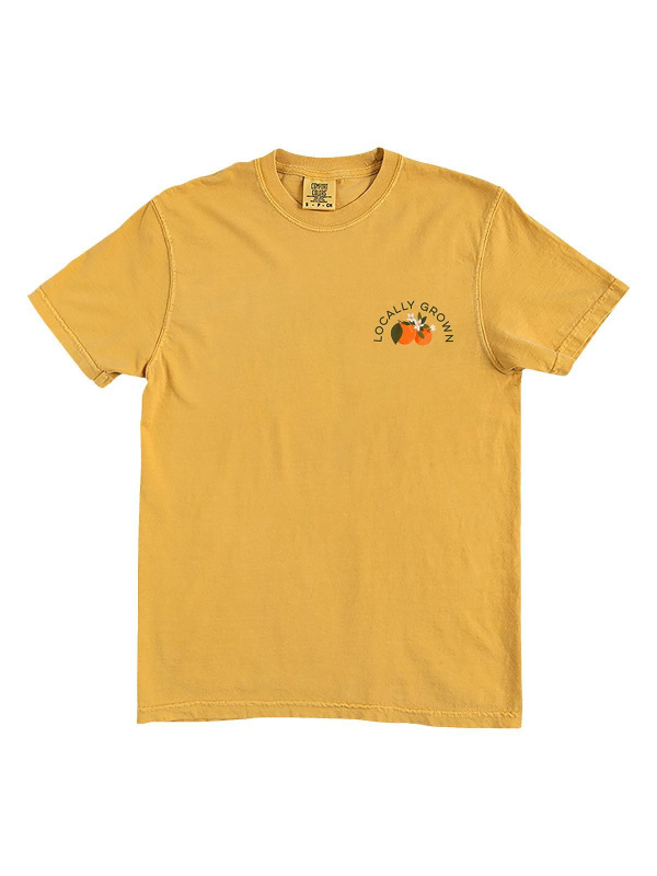 Orange Orchard Farmers Market Tee - Mustard, 2 of 5