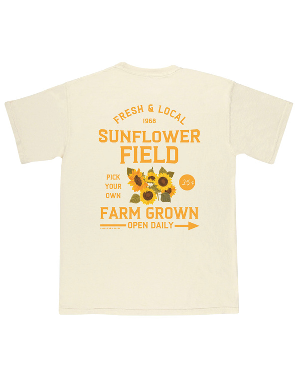Sunflower Field Farmers Market Tee - Ivory, 4 of 5
