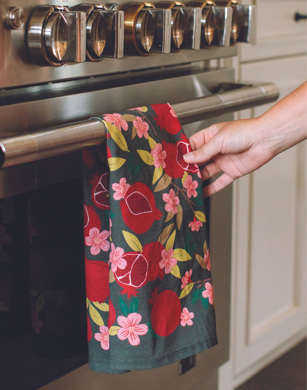 Pomegranate Pattern Tea Towel, 3 of 6