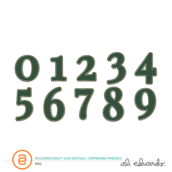 December Daily® 2024 Digital Large Felt Numbers, 1 of 1