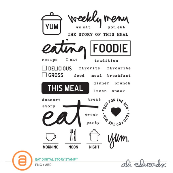 Eat Digital Story Stamp™, 1 of 1