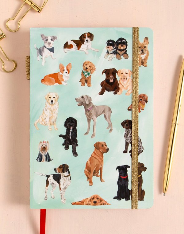 Furry Friends Dogs Lined Lay Flat Journal, 1 of 3