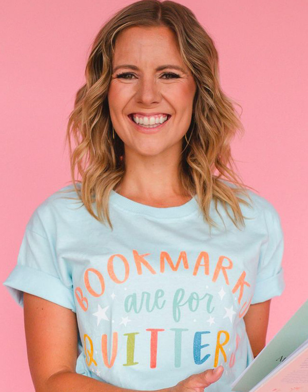 Bookmarks Are For Quitters Tee - Chambray, 2 of 3