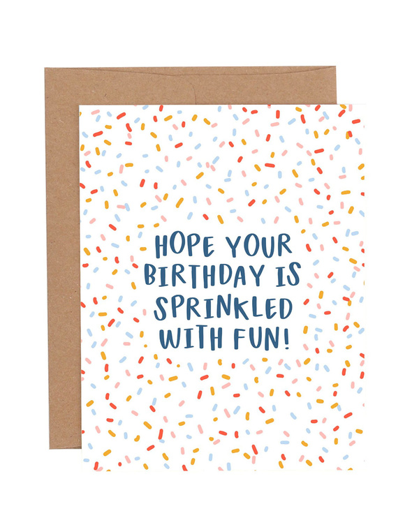 Sprinkled Birthday Greeting Card, 1 of 2