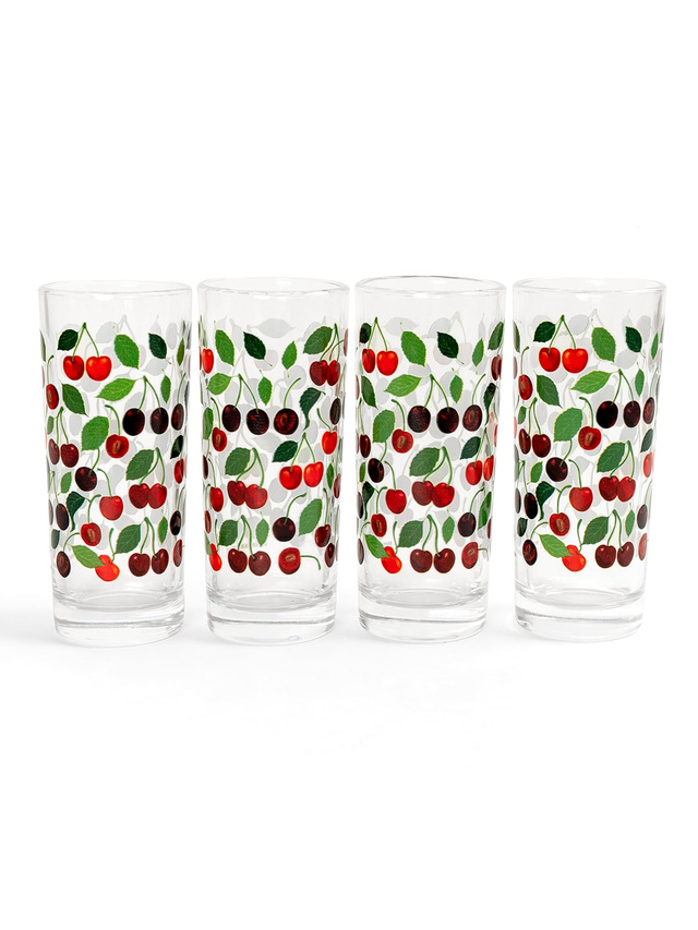 Cherry Grove Tall Juice Glass Set, 1 of 6