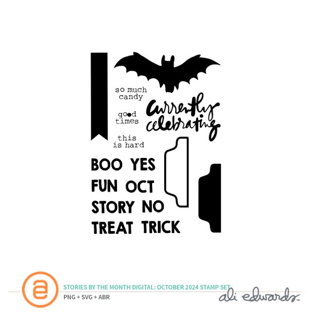 October 2024 3×4 Digital Stamp Set, 1 of 1