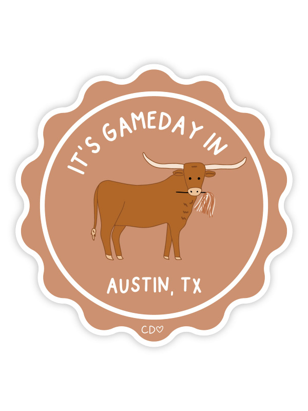Austin Football Game Day Mascot Decal Sticker, 2 of 4