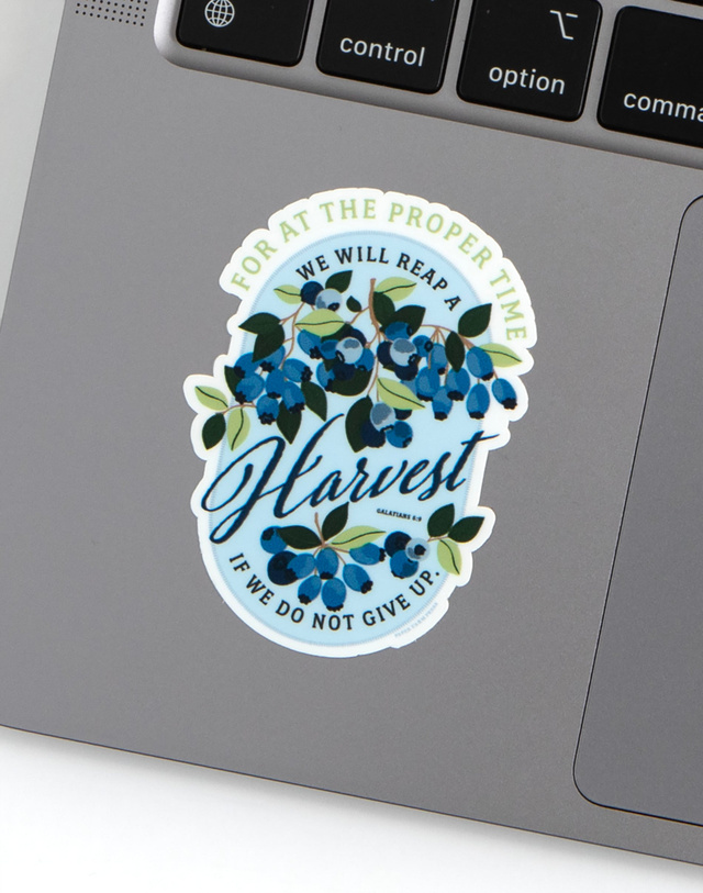 Blueberry Faith Decal Sticker, 2 of 3