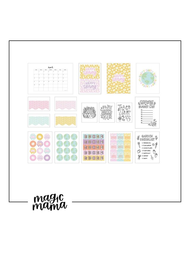 Spring Bucket List Digital Bundle, 1 of 3