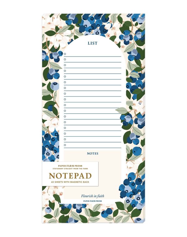 Blueberry Field Notepad, 1 of 3