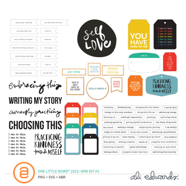 One Little Word® 2022 Digital Mini Kit #3, 1 of 1
