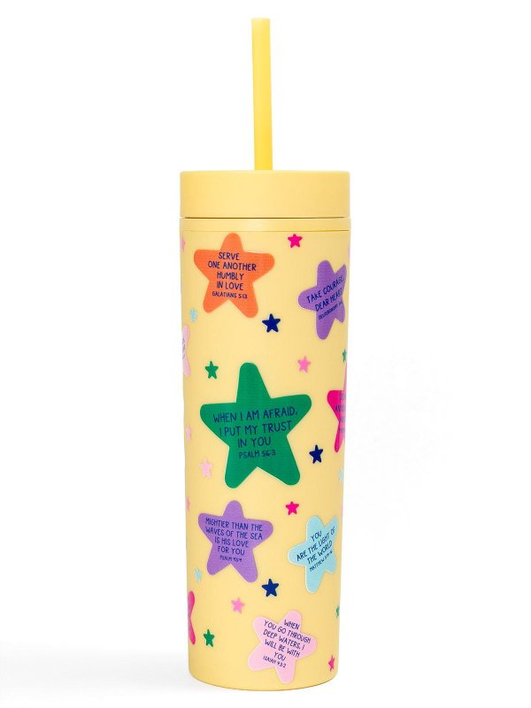 Bible Verses & Stars Faith-Inspired 16oz Acrylic Tumbler, 2 of 4