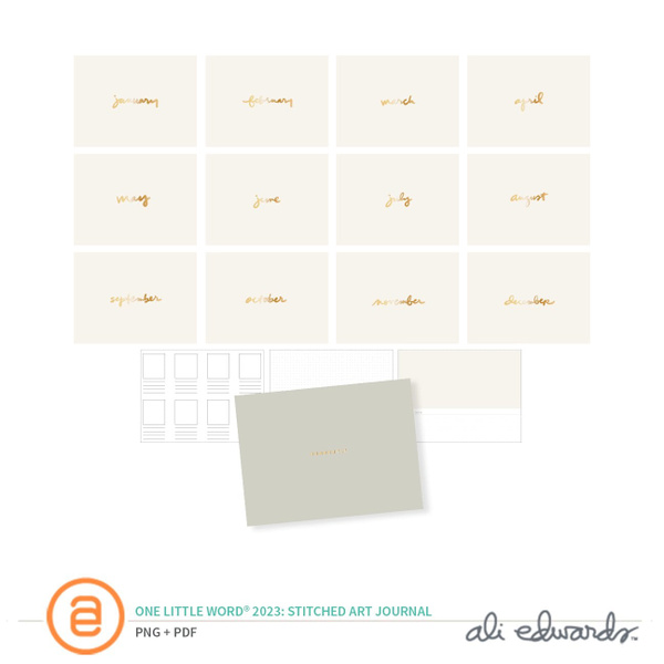 One Little Word® 2023 Digital Stitched Art Journal, 1 of 1