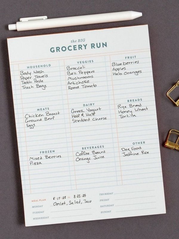 Grocery Run 6×8 Weekly Notepad, 3 of 3