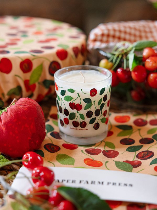 Cherry Grove Scented Soy Hand-Poured Candle, 1 of 6