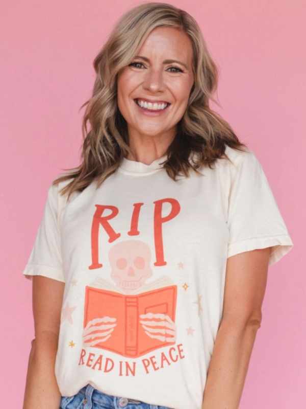 Read in Peace RIP Tee - Ivory, 1 of 2
