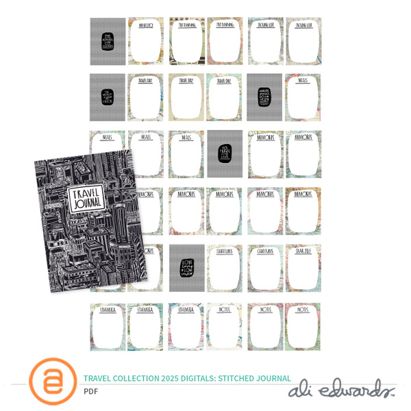 Travel Collection 2025 Digital Stitched Journal, 1 of 1
