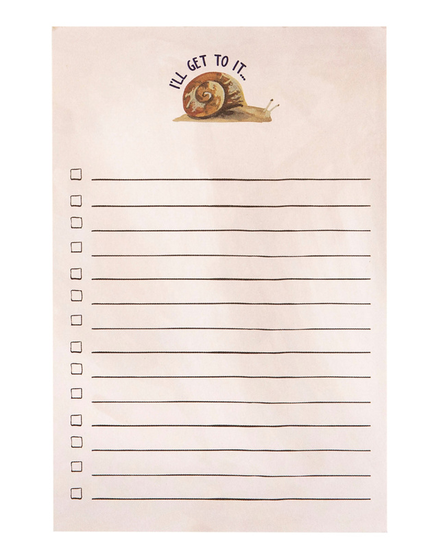 I'll Get To It Snail Notepad, 2 of 2