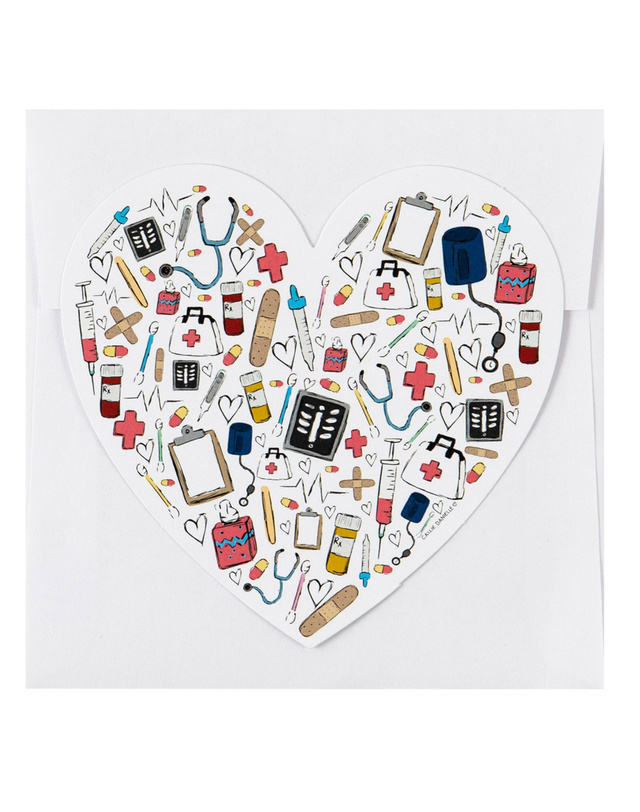 Love for Healthcare Workers Greeting Card, 1 of 3