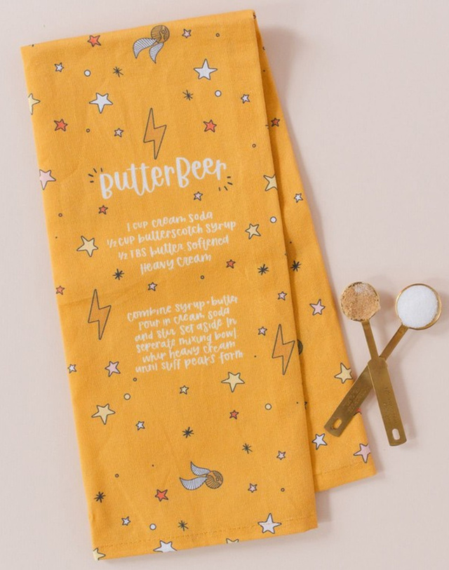 Butterbeer Recipe Tea Towel, 1 of 2
