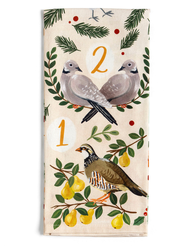 12 Days Of Christmas Kitchen Towel, 4 of 5