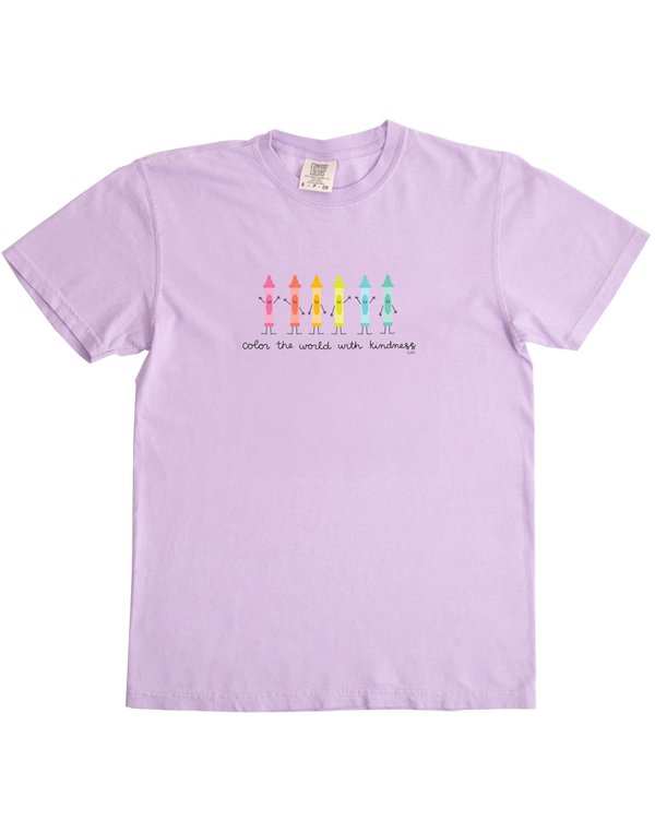 Color The World With Kindness Tee - Orchid, 3 of 3