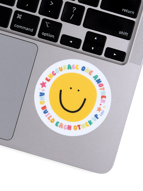 Encourage One Another Smiley Face Decal Sticker, 2 of 4