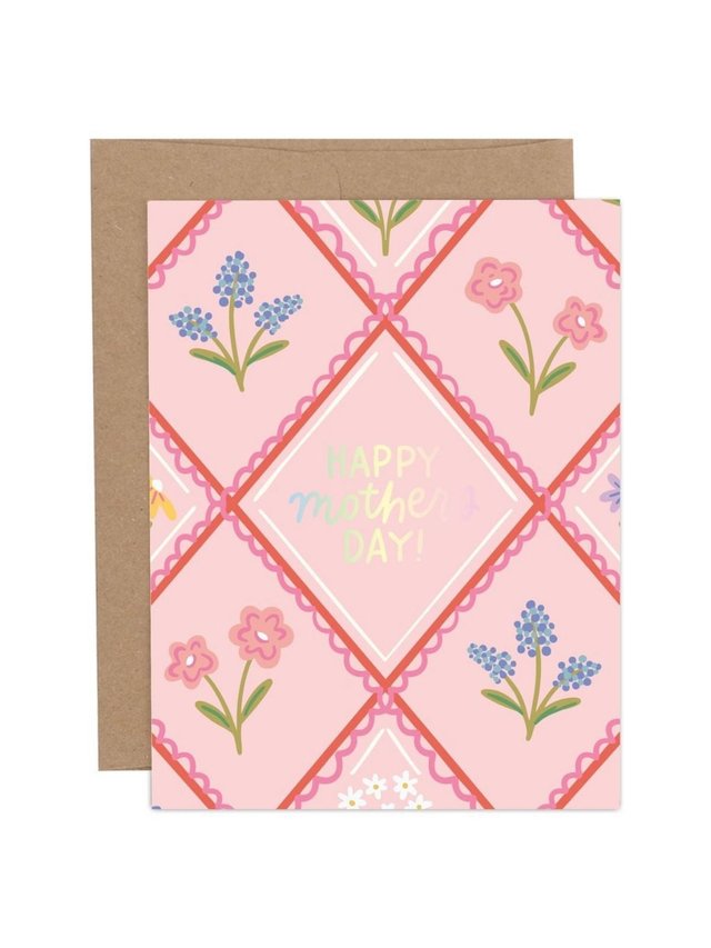 Happy Mother's Day Floral Greeting Card, 1 of 1