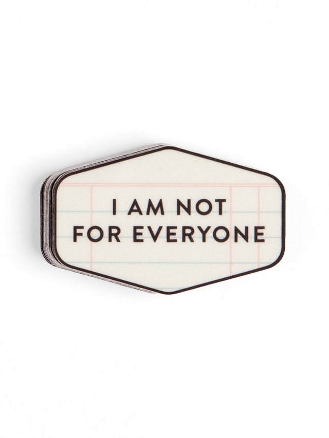I Am Not For Everyone Decal Sticker, 1 of 1