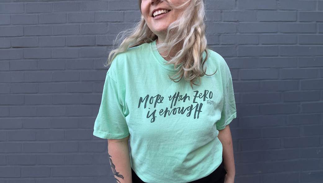 More Than Zero Is Enough Tee - Mint gallery