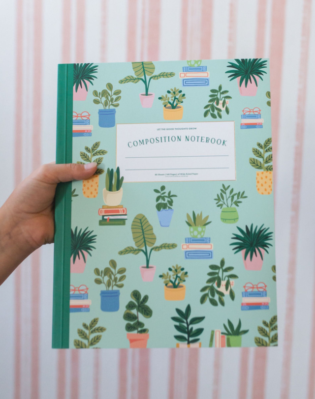 Plants & Books Composition Notebook, 1 of 6