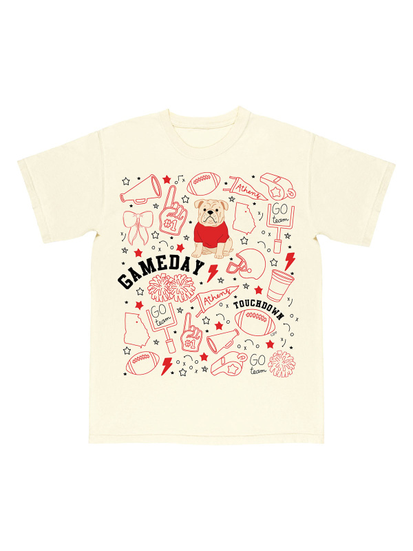 Athens Football Game Day Tee - Ivory, 6 of 7